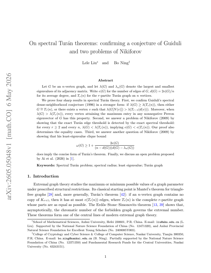 First page