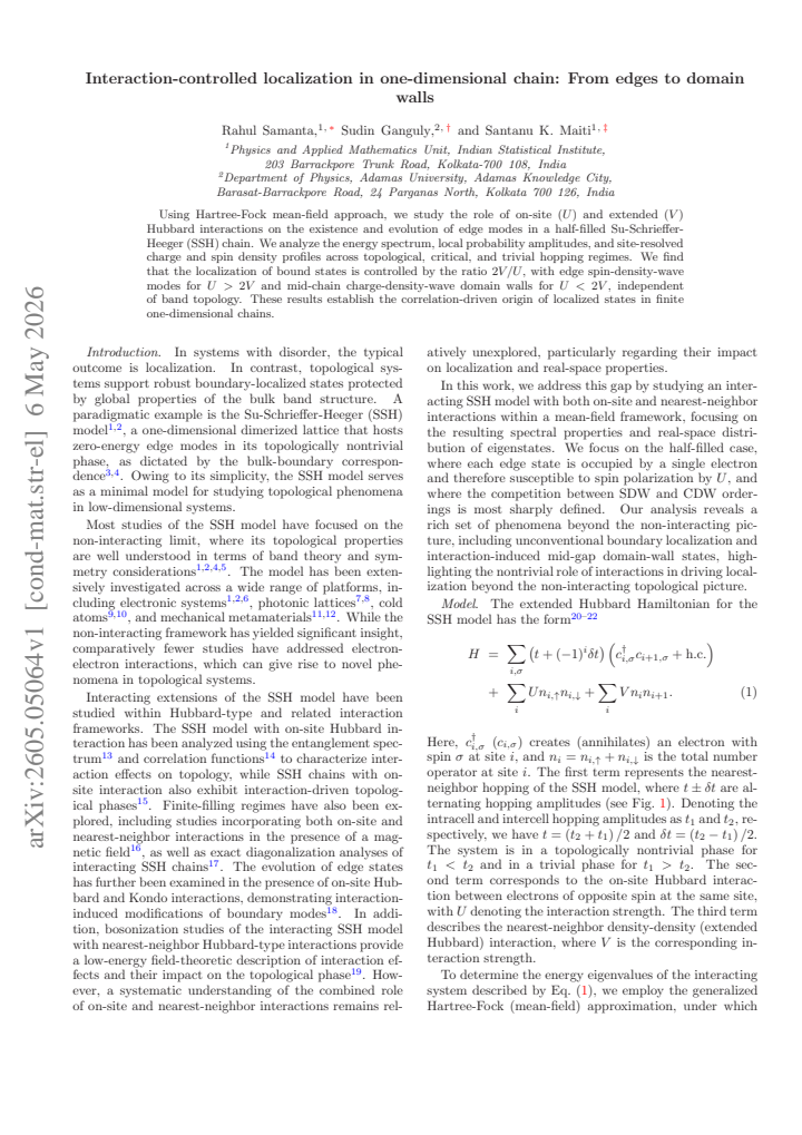 First page