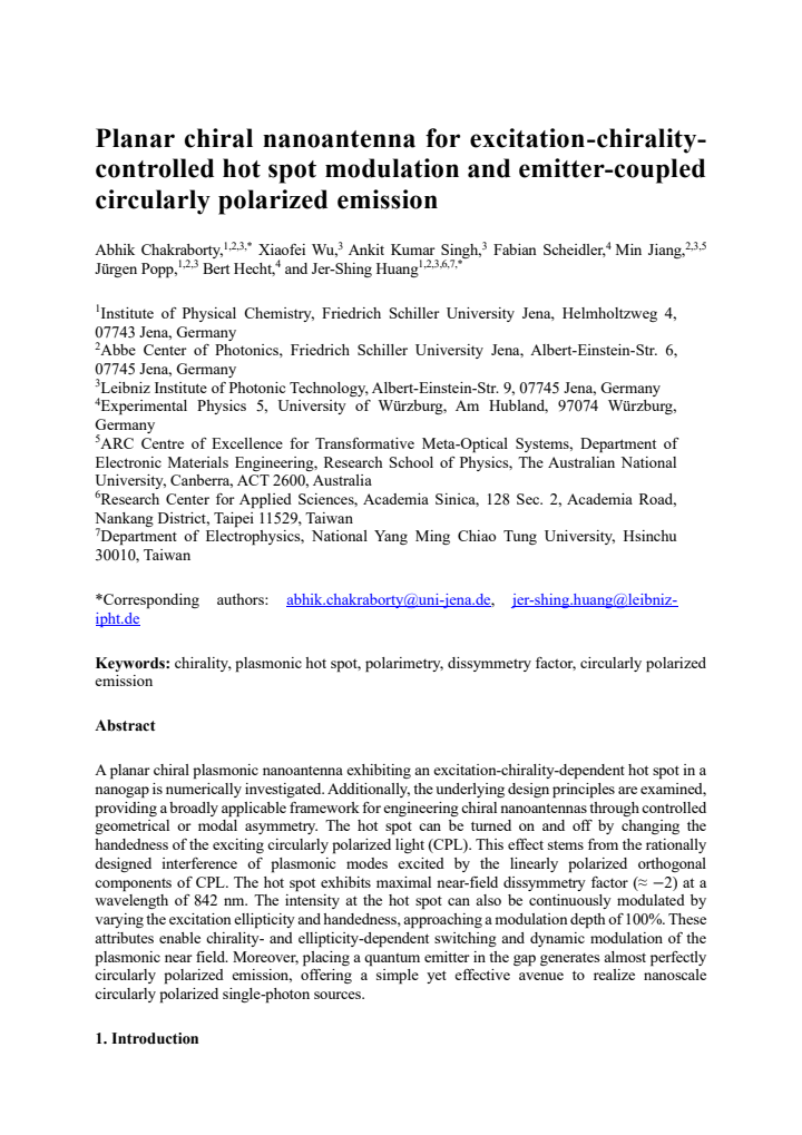 First page