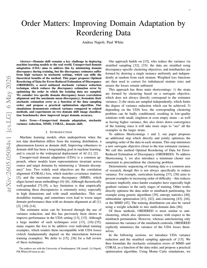 First page