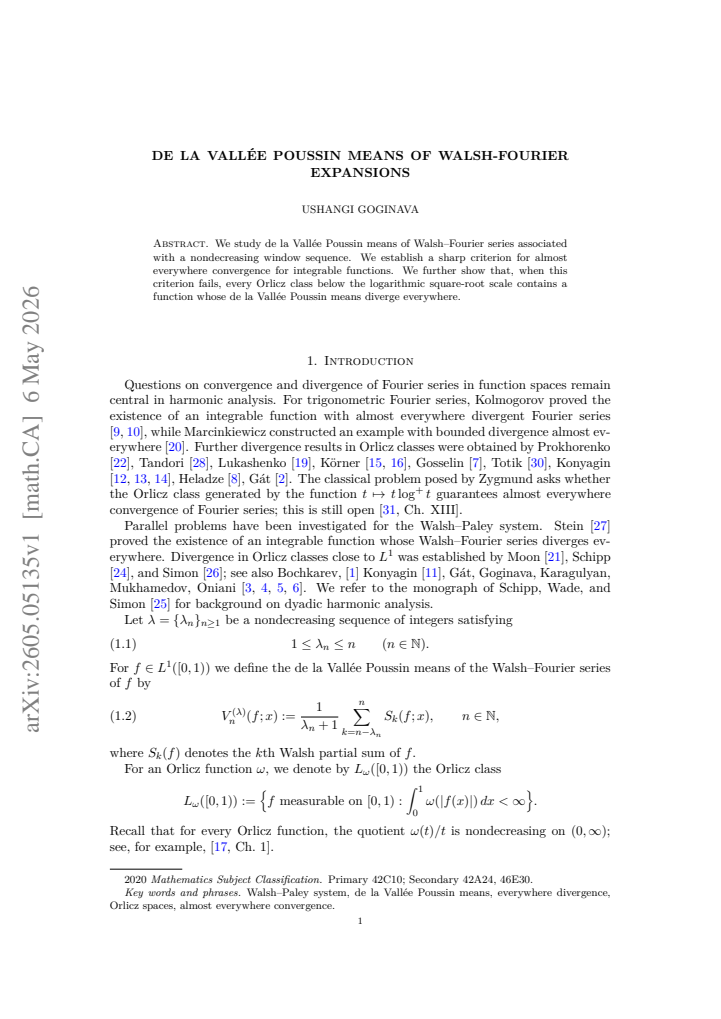 First page