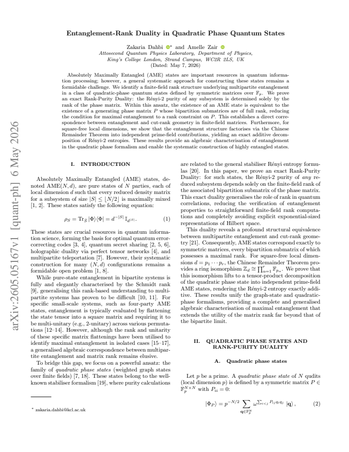 First page