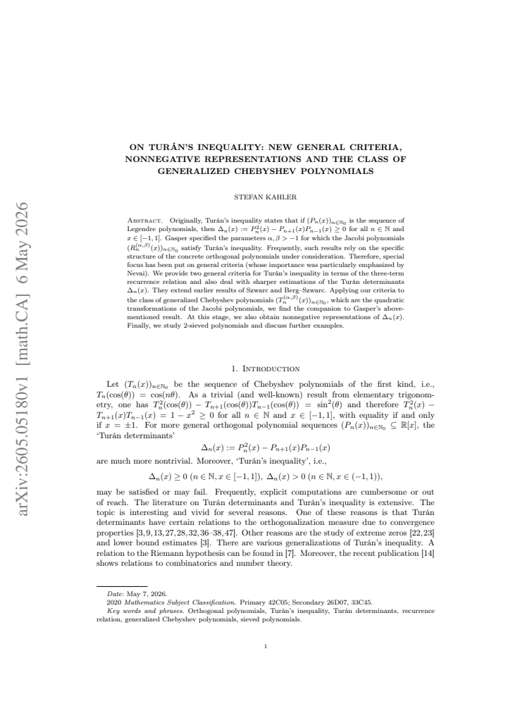 First page