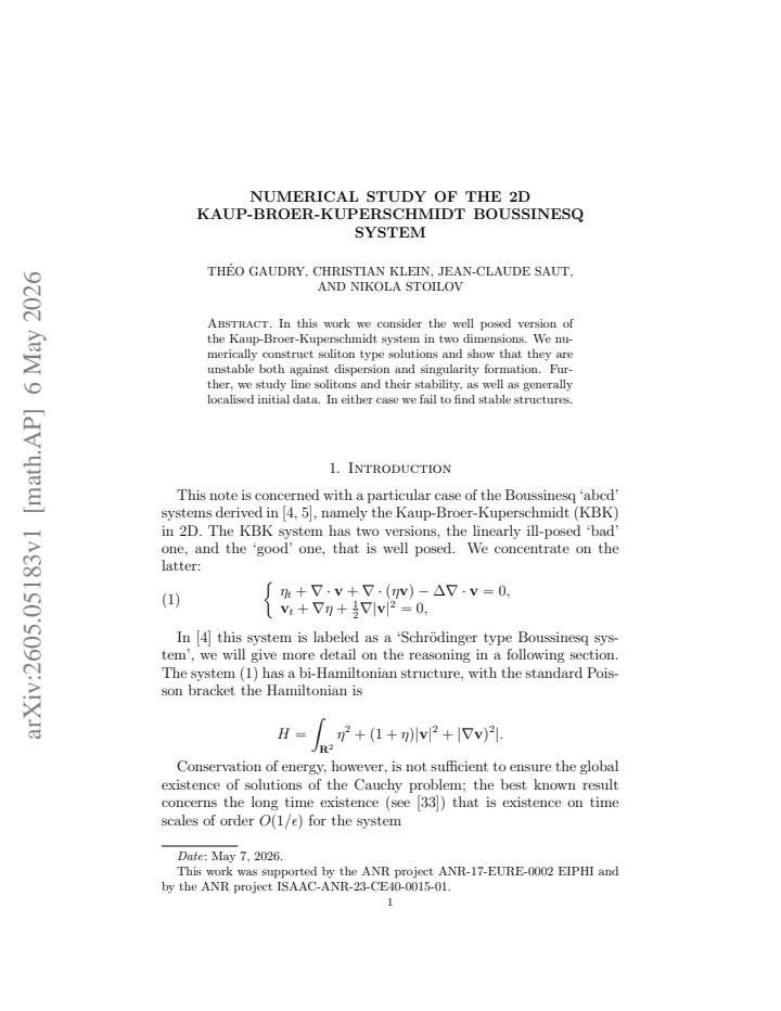 First page