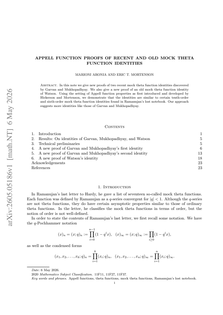 First page