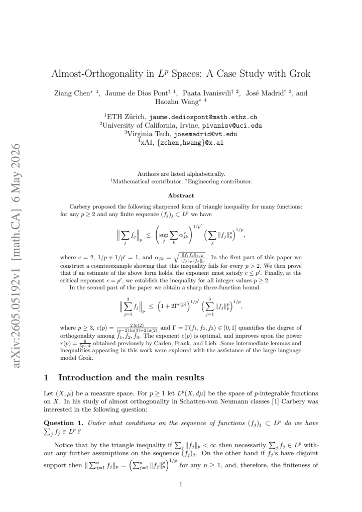 First page