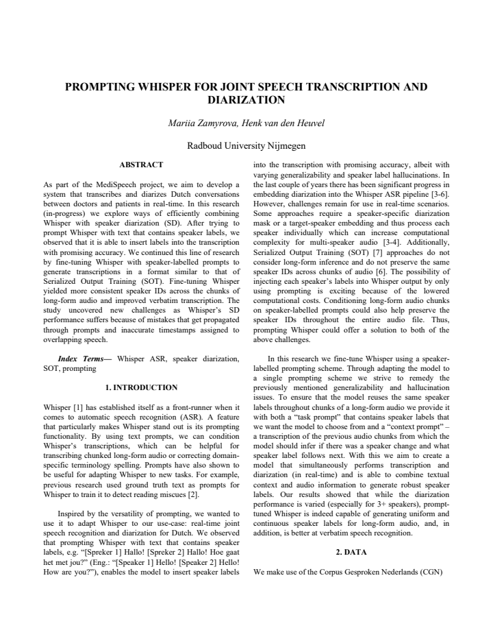 First page