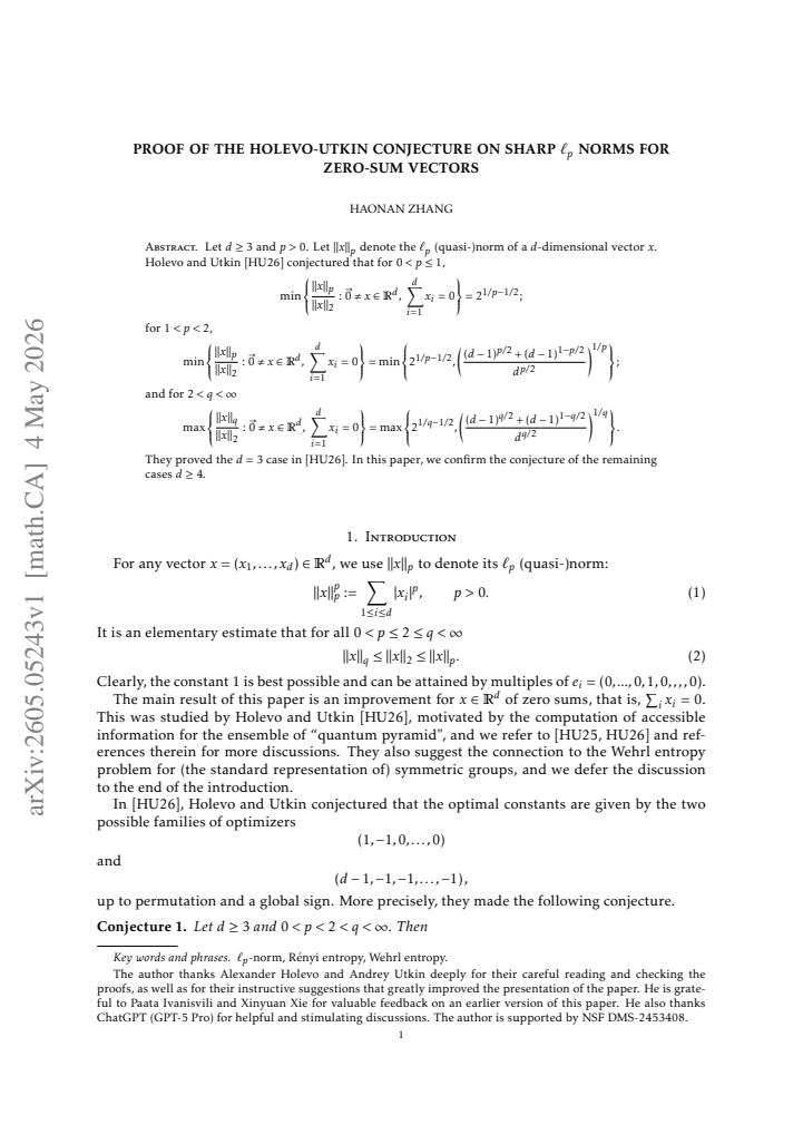 First page