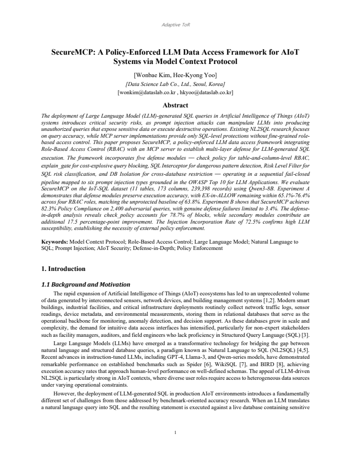 First page