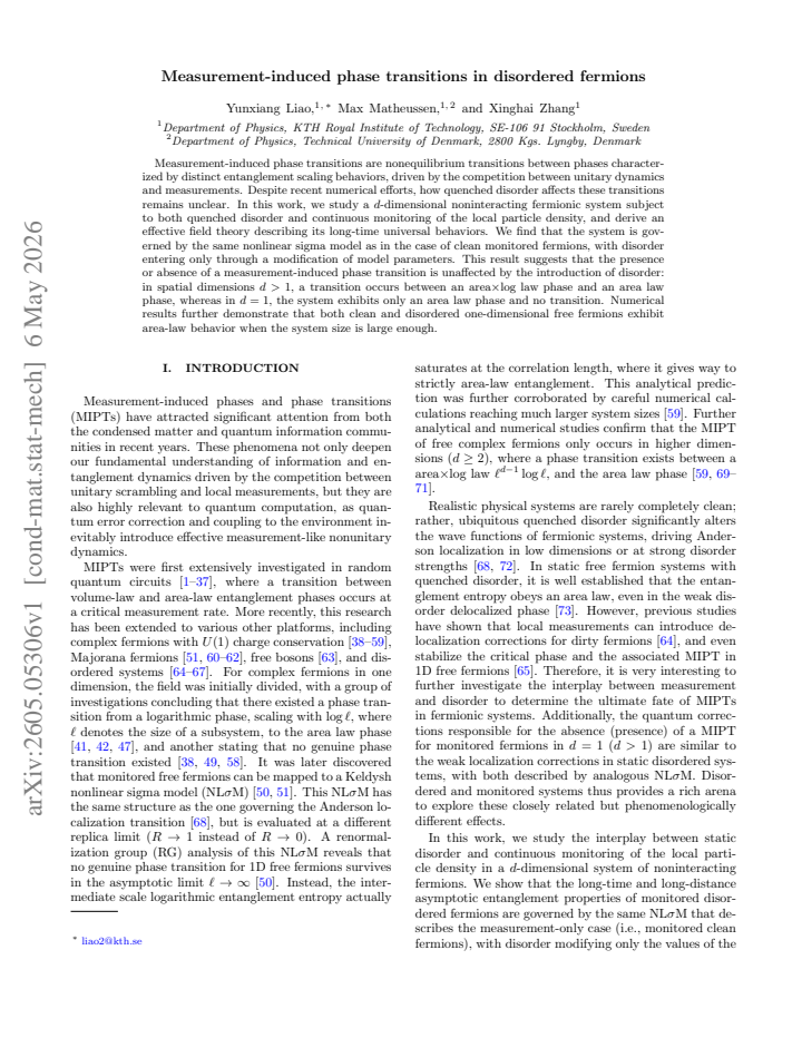 First page