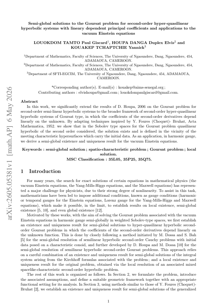 First page