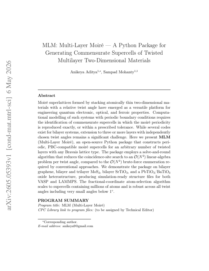 First page