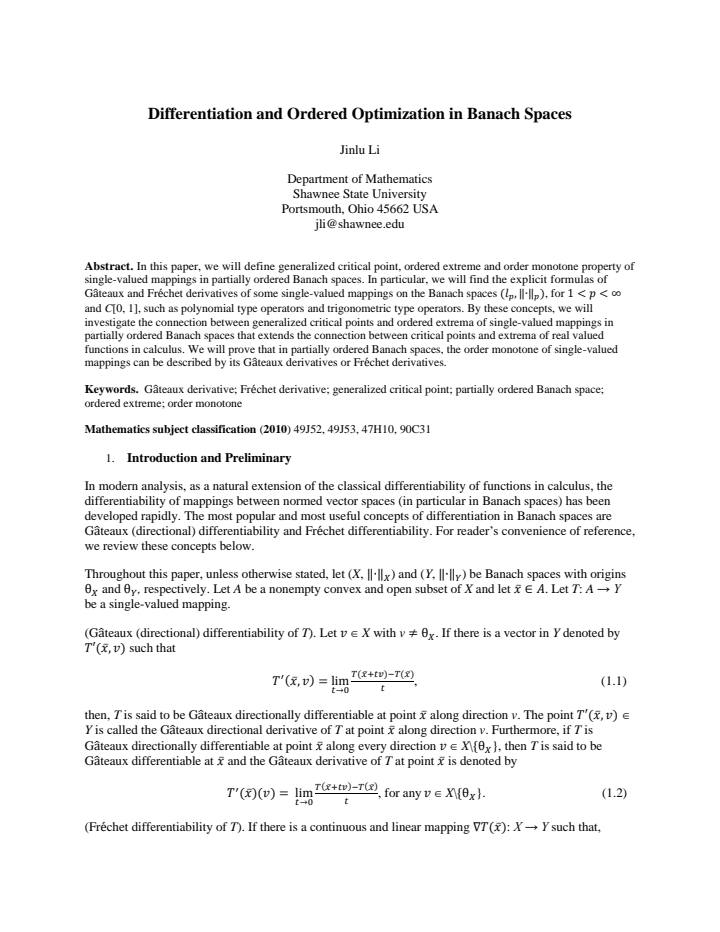 First page