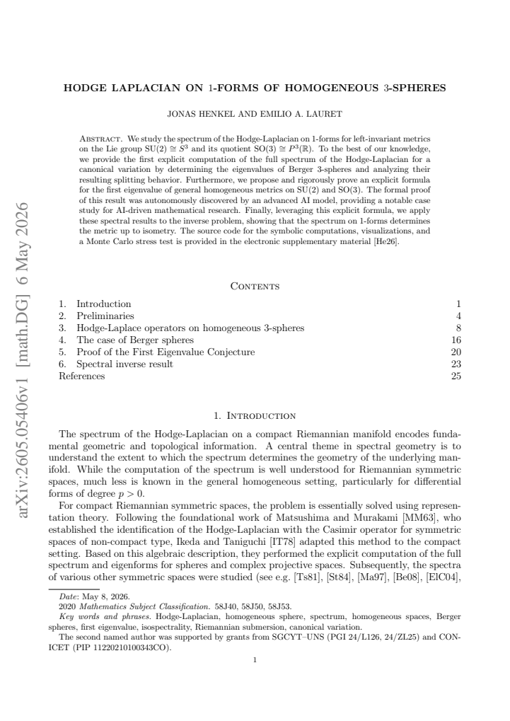First page