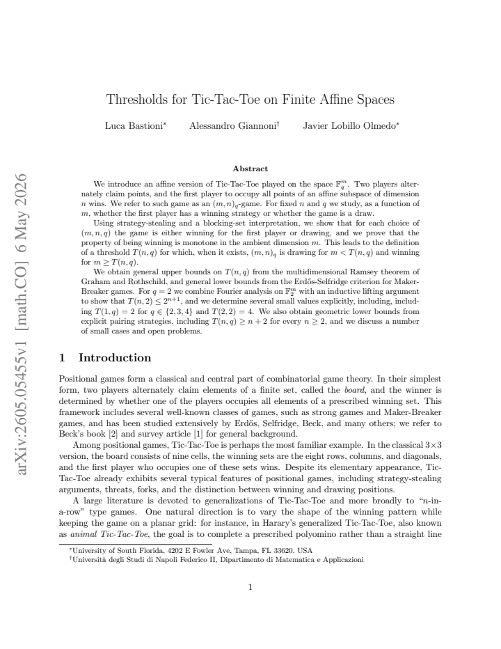 First page