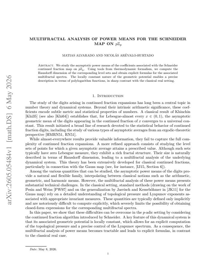 First page