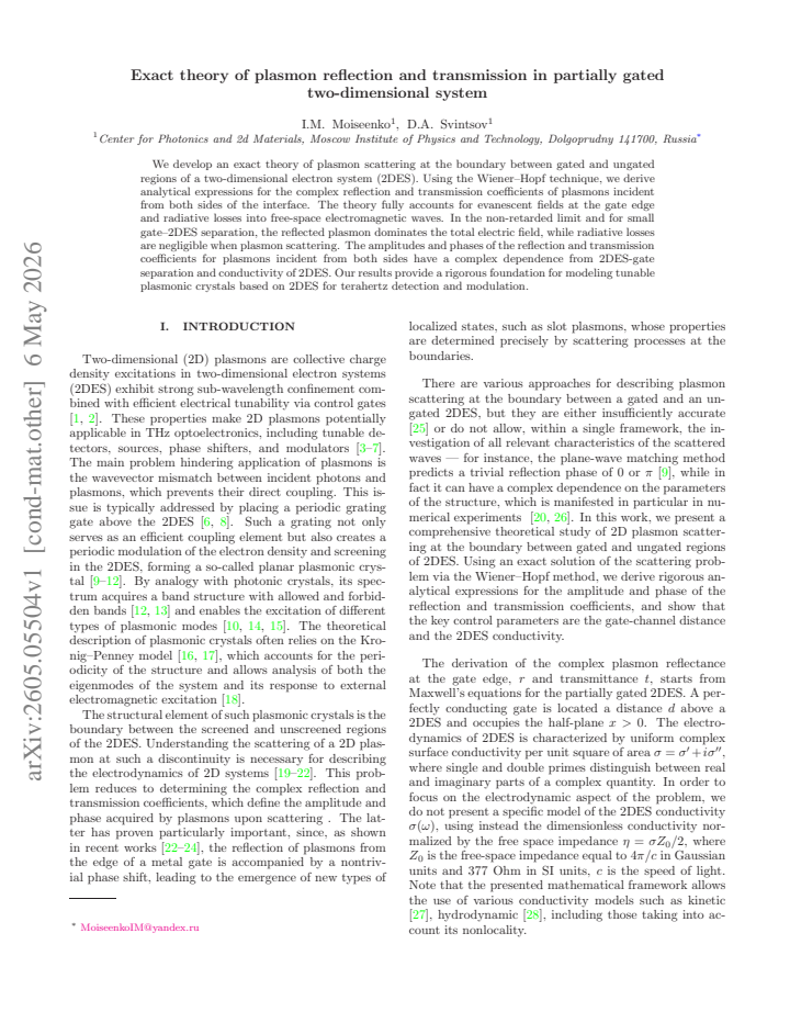 First page