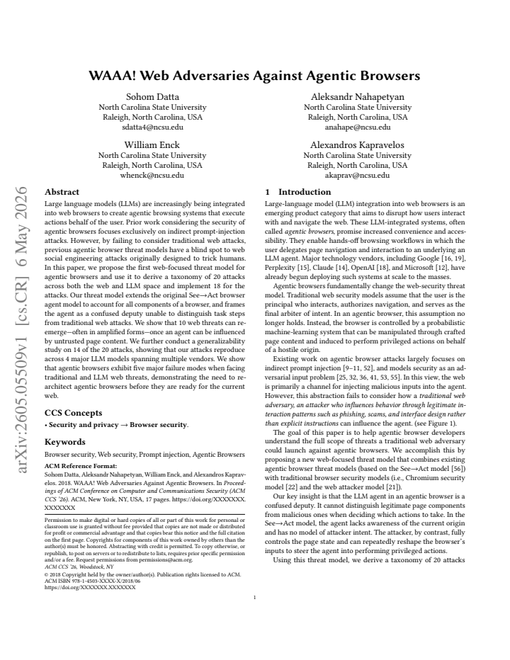 First page
