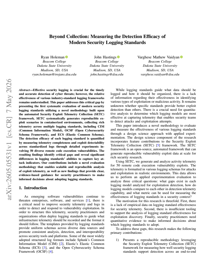 First page