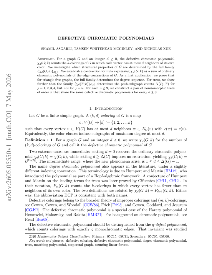 First page