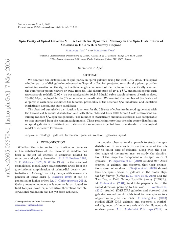 First page
