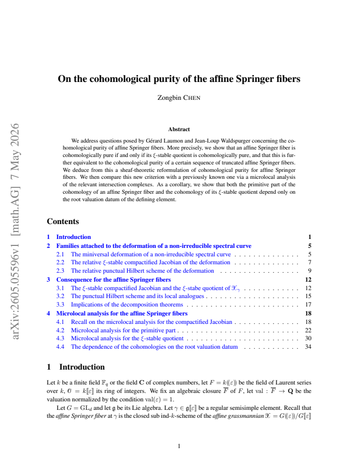 First page