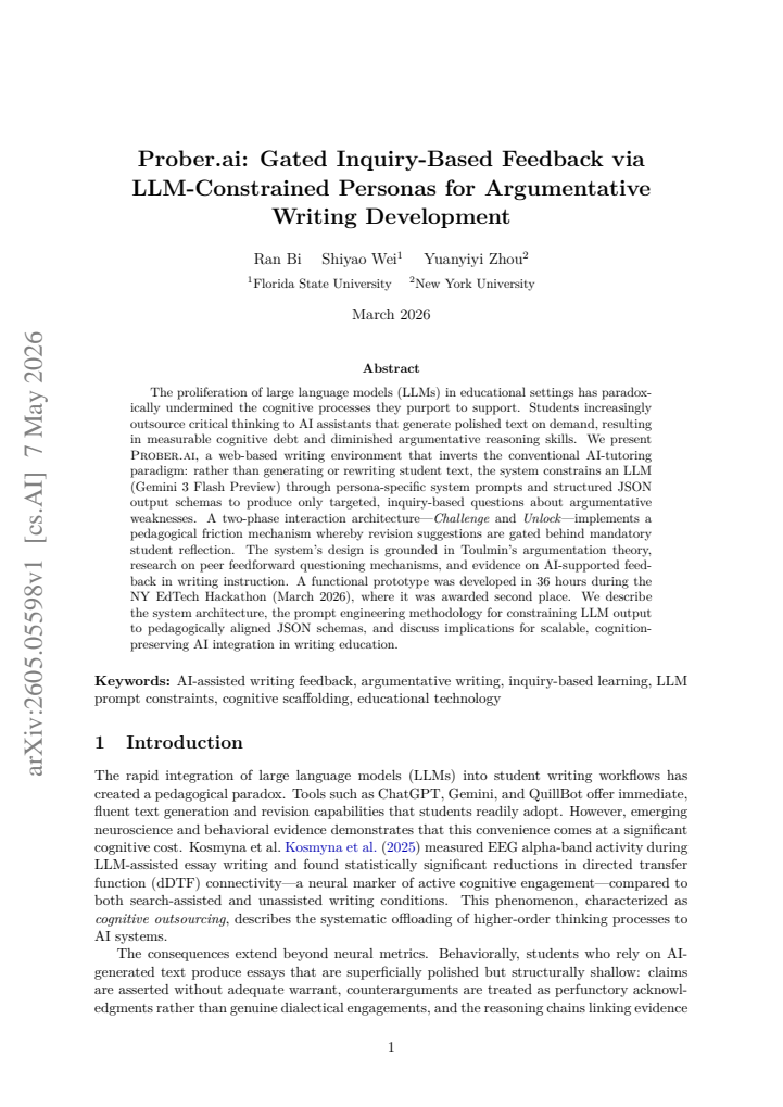 First page