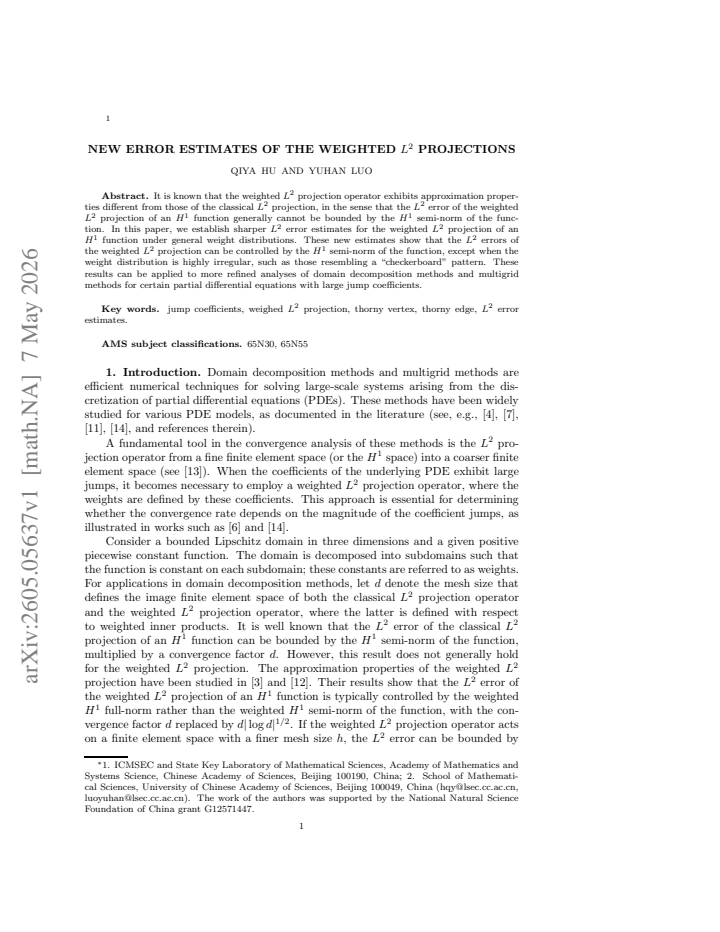 First page