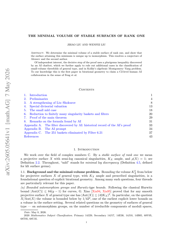First page