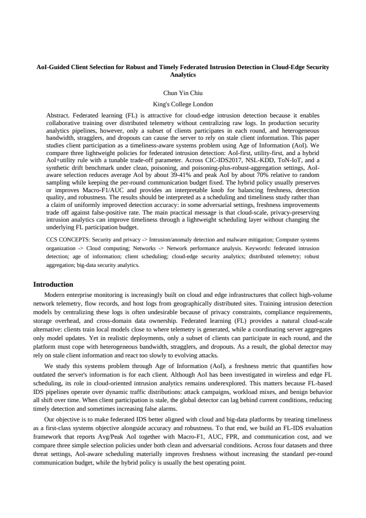 First page