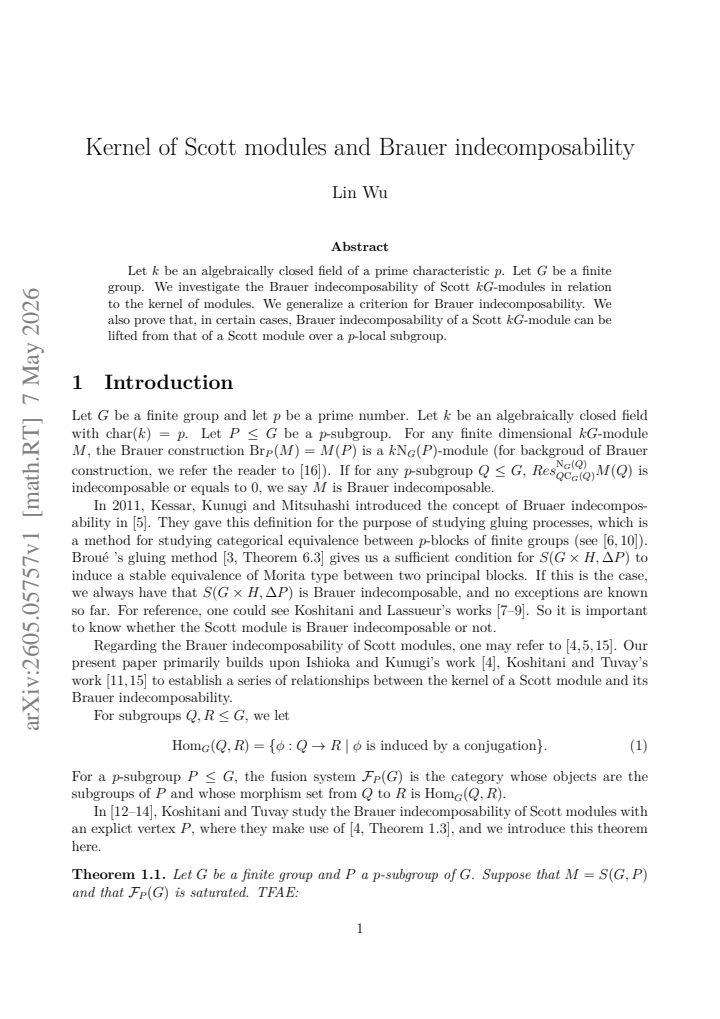 First page