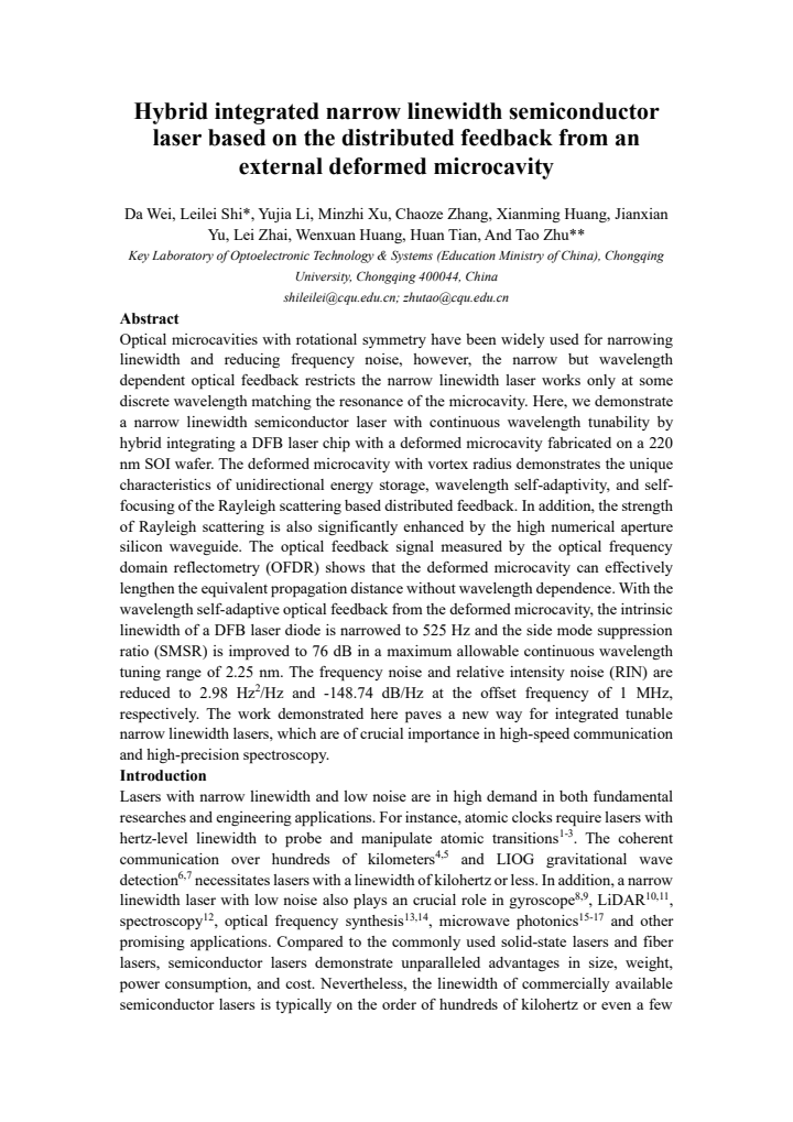 First page