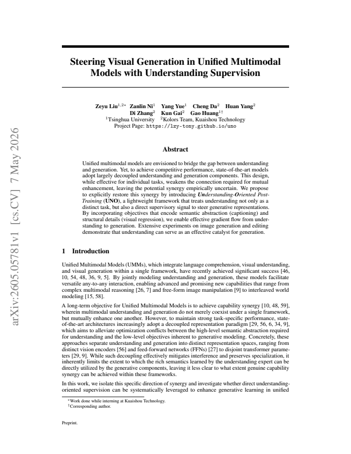 First page