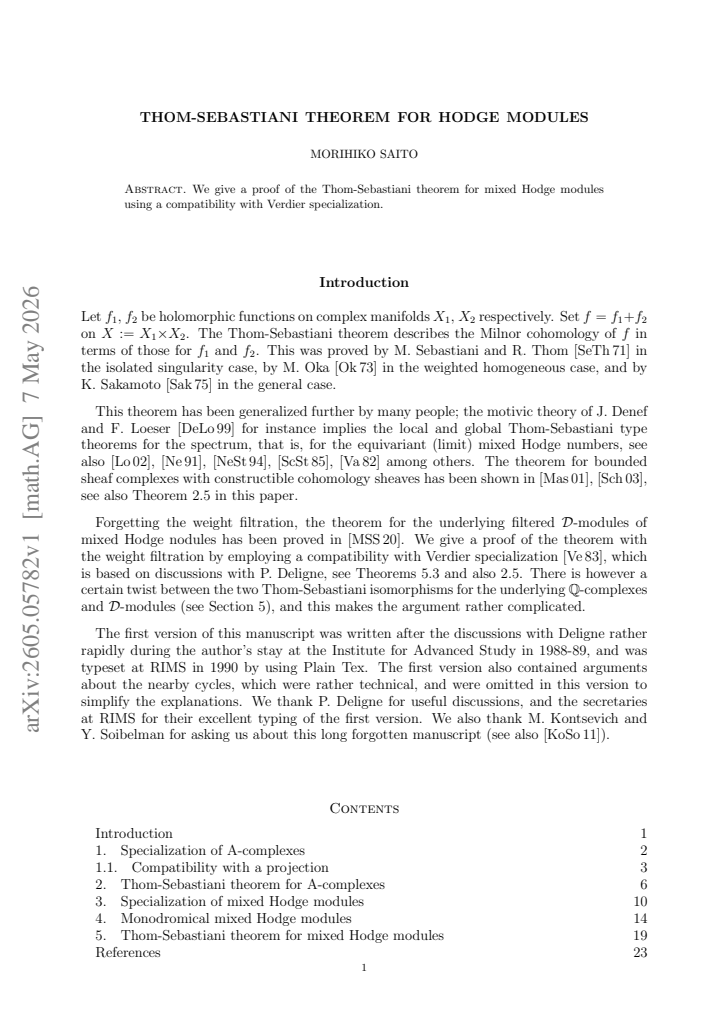 First page
