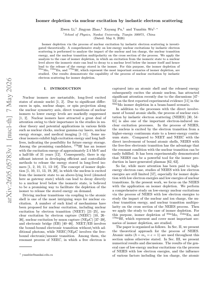 First page