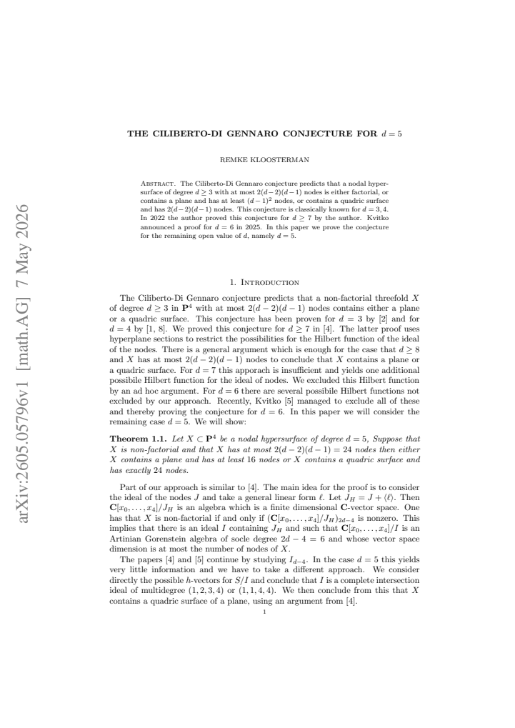 First page