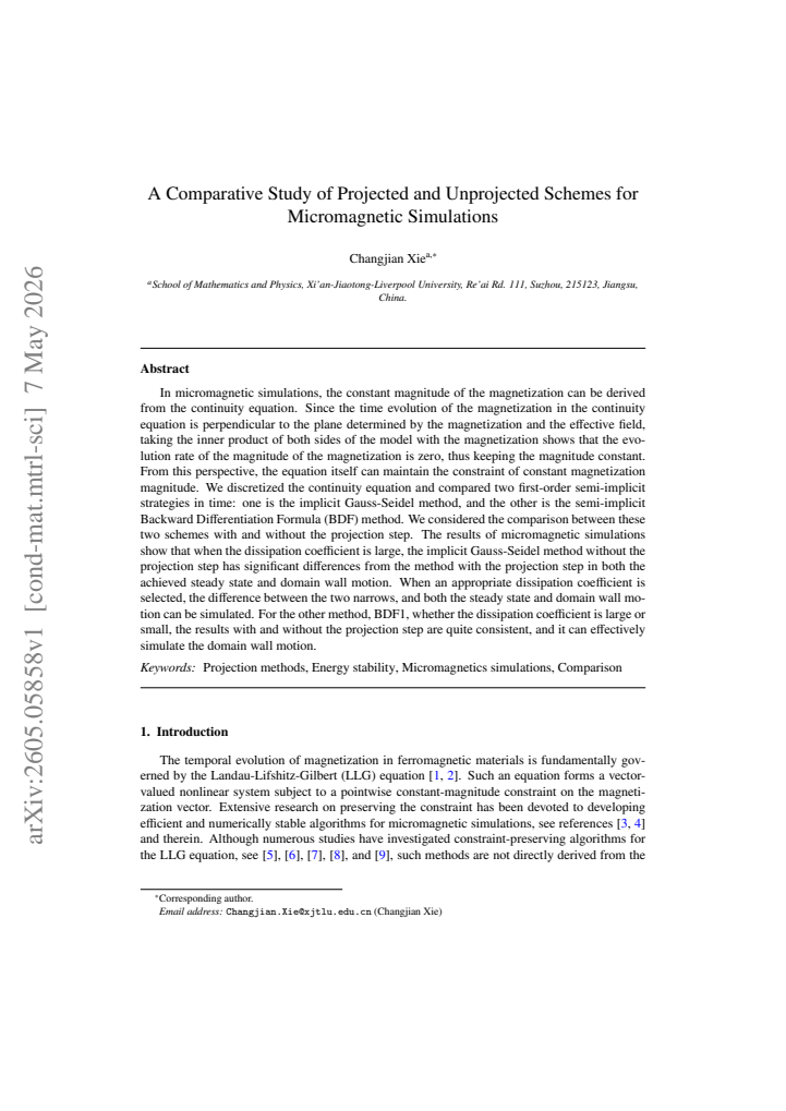 First page