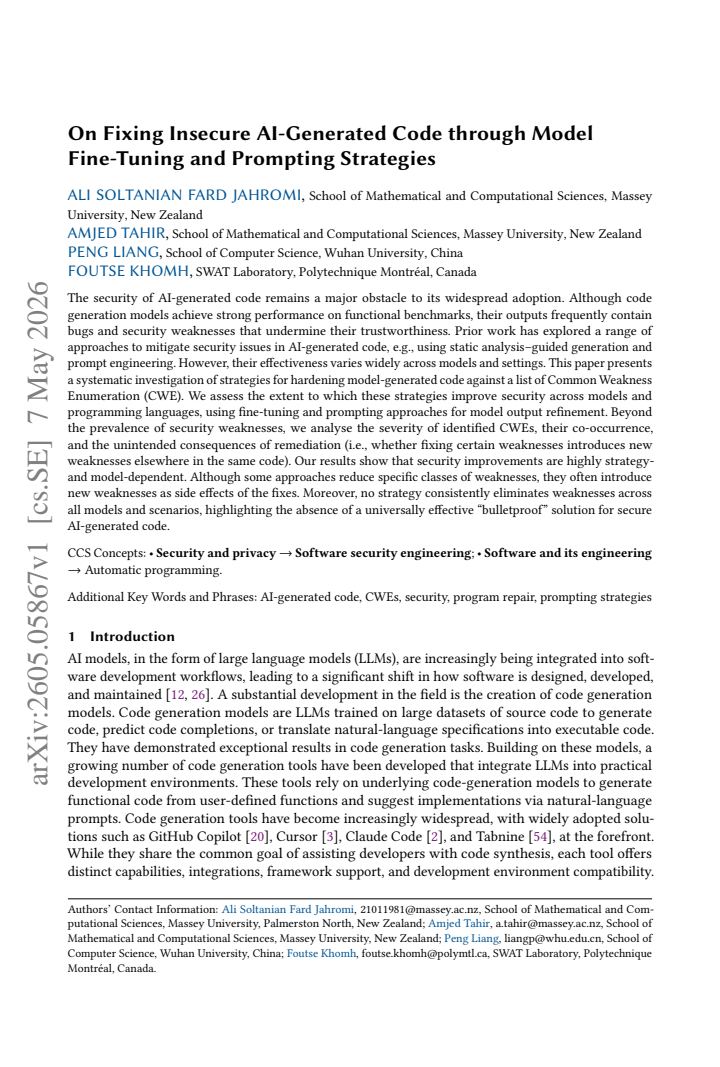 First page