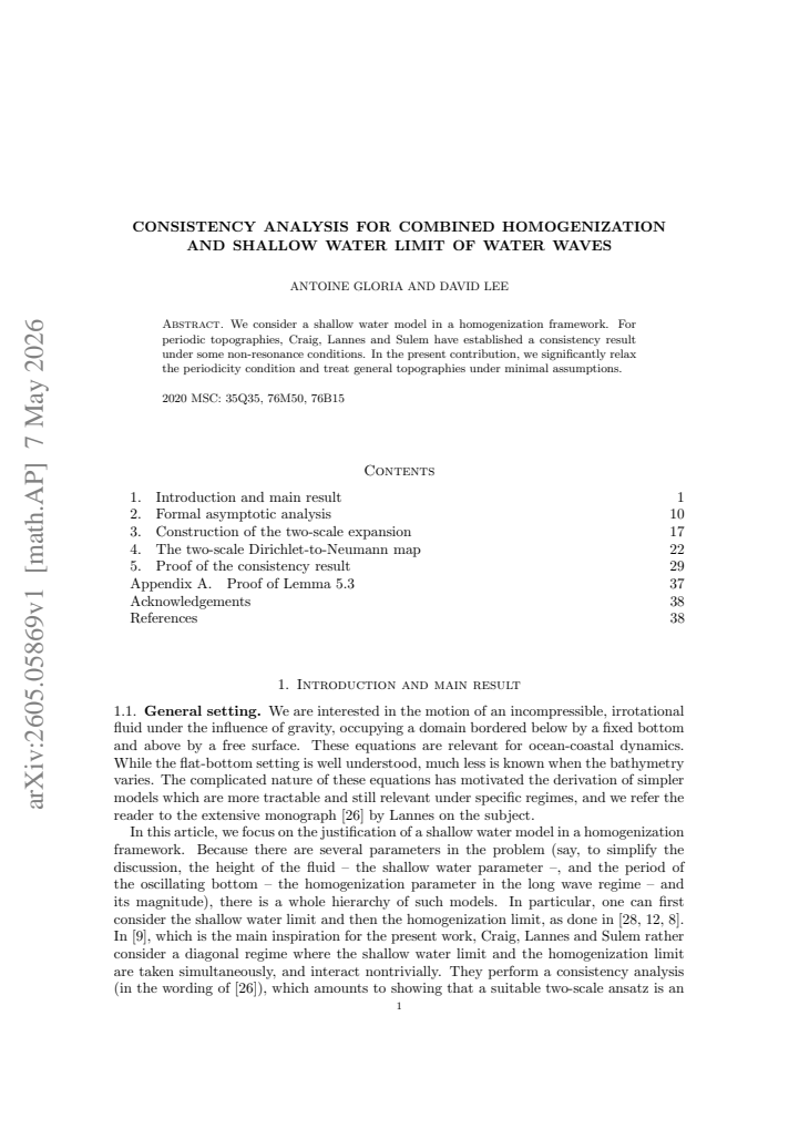 First page