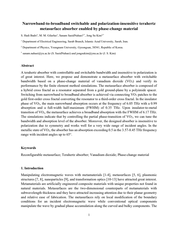 First page