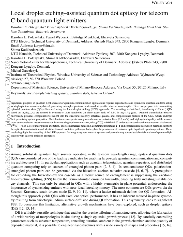 First page