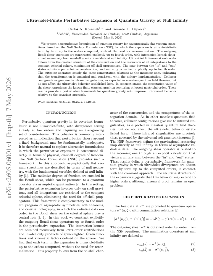 First page
