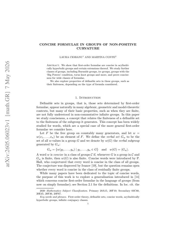 First page
