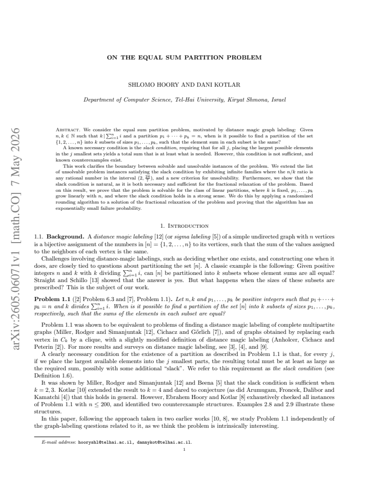 First page