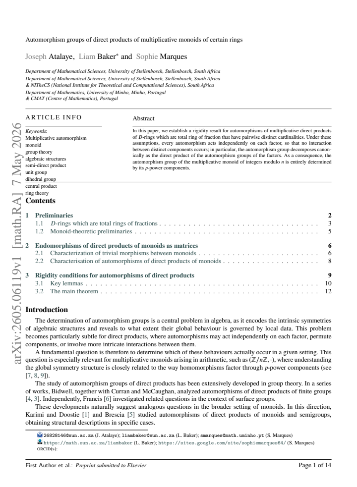 First page