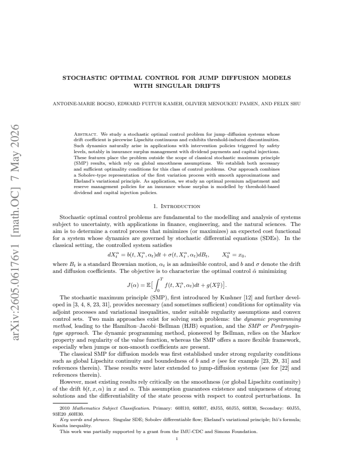 First page