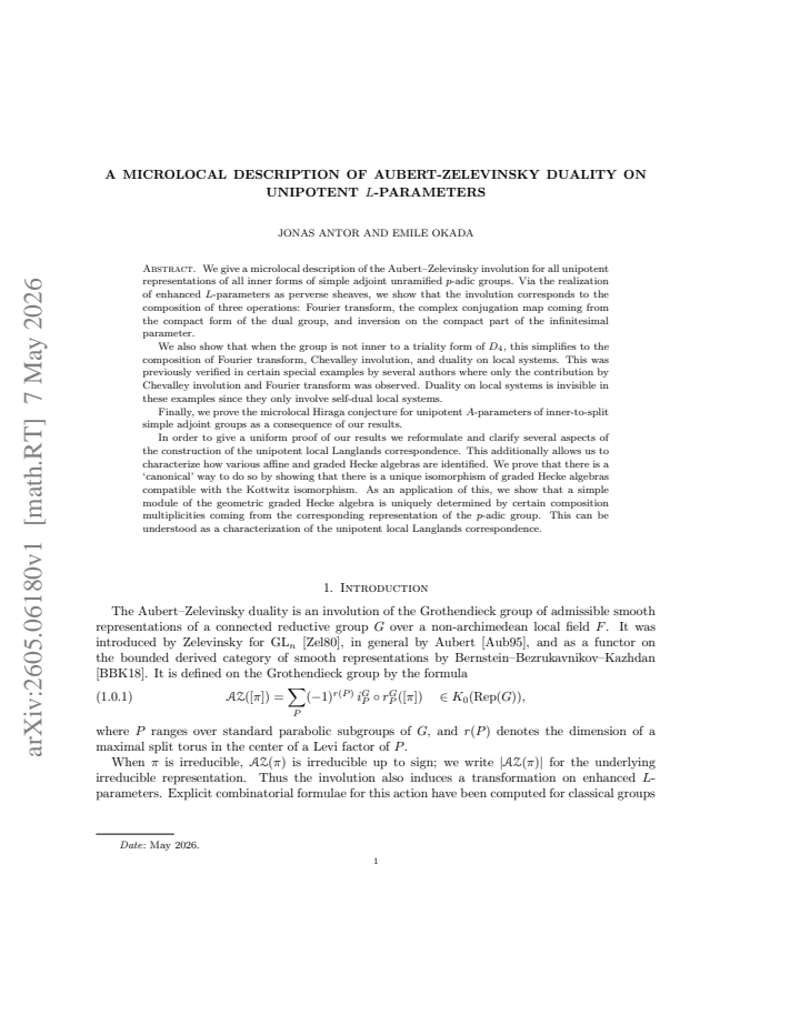 First page
