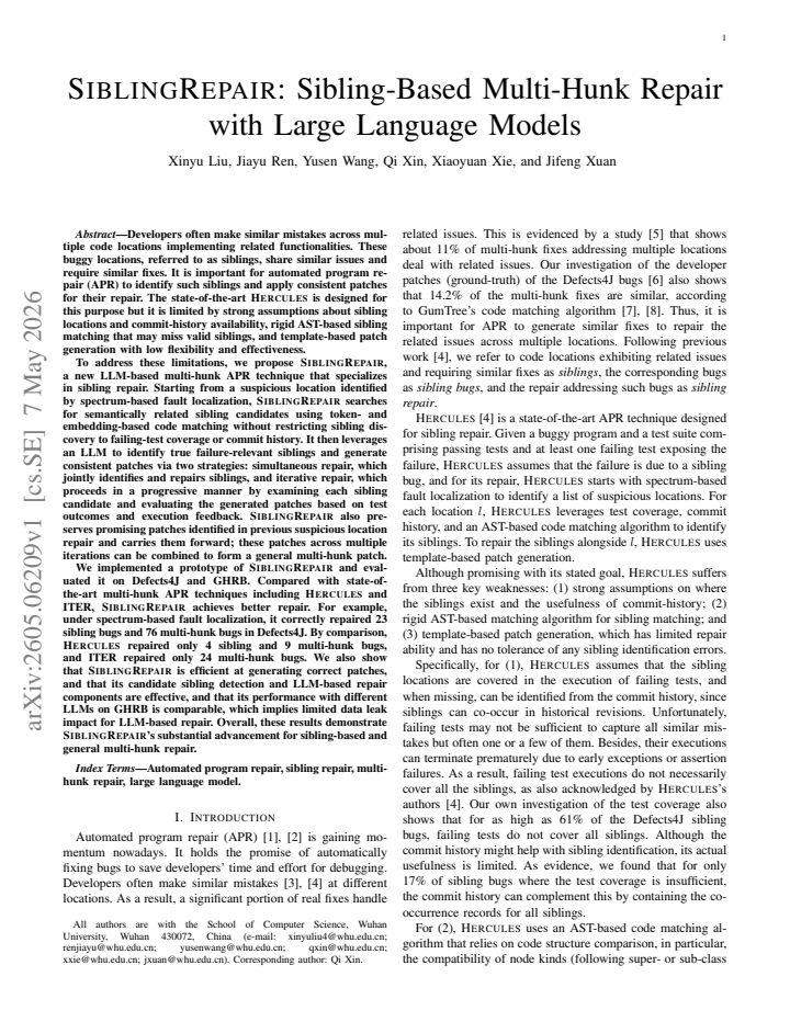 First page