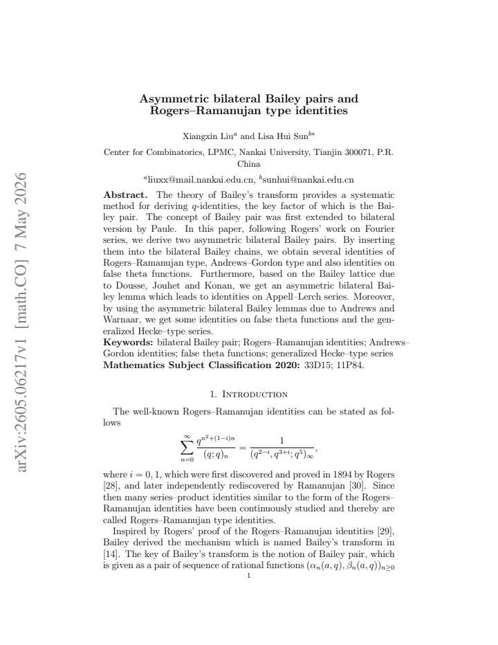 First page