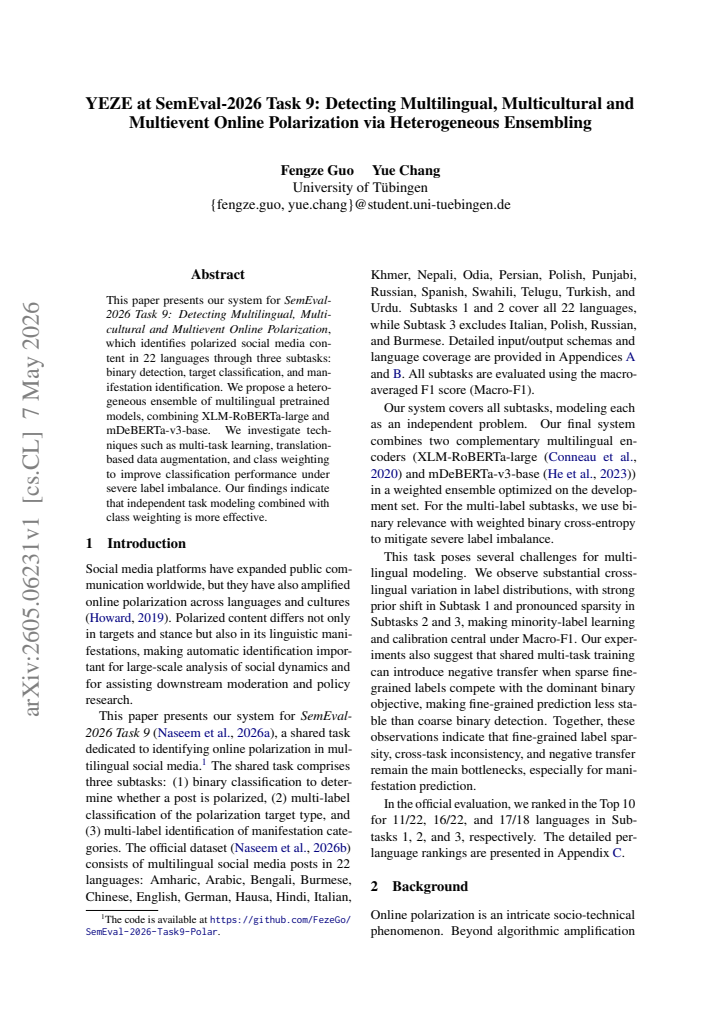 First page